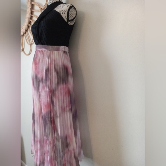 Ted Baker Loulous Cross Front Pleated Dress with Knit Bodice Coral Size 2 - Picture 8 of 15